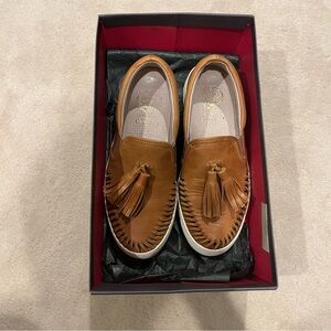 Vince Camuto Tan Tassel Loafers